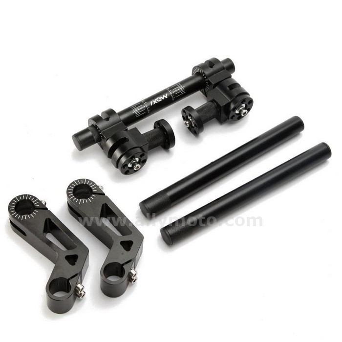 94 125Cc Motorcycle Scooter Adjustable Steering Handle Bar 7-8 Inch Removable Handlebar System Kit Billet Aluminum@4